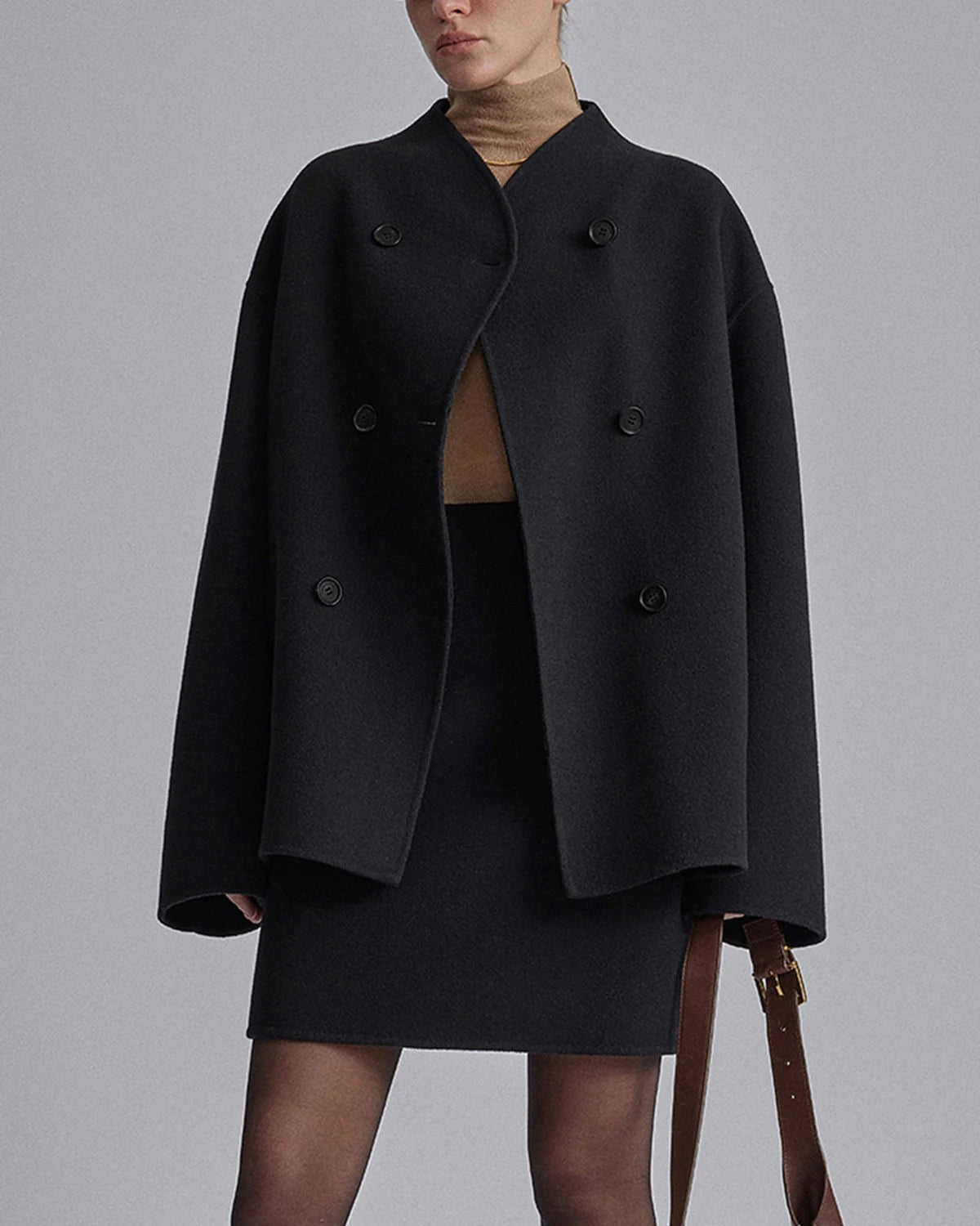 Stijlvolle oversized button-down herfstjas - Dames