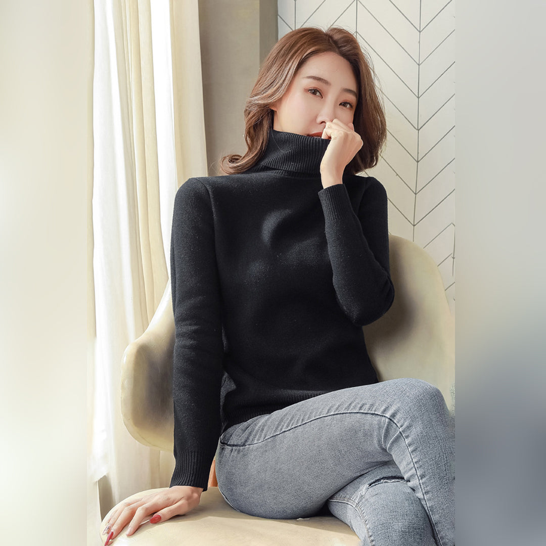 Comfortabele warme trui met eigentijdse print – Dames