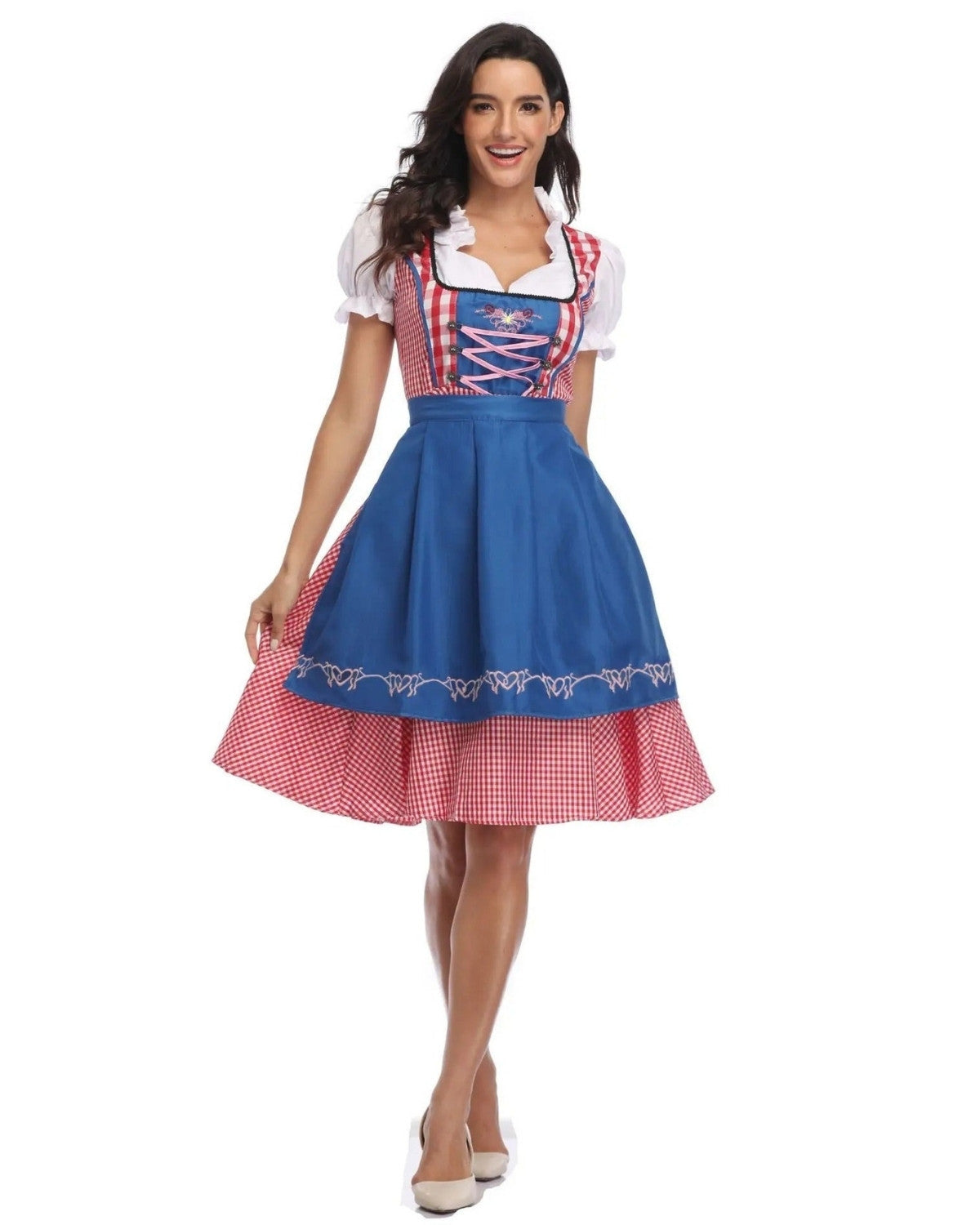 Traditionele Oktoberfest outfit met dirndl en lederhosen – Dames