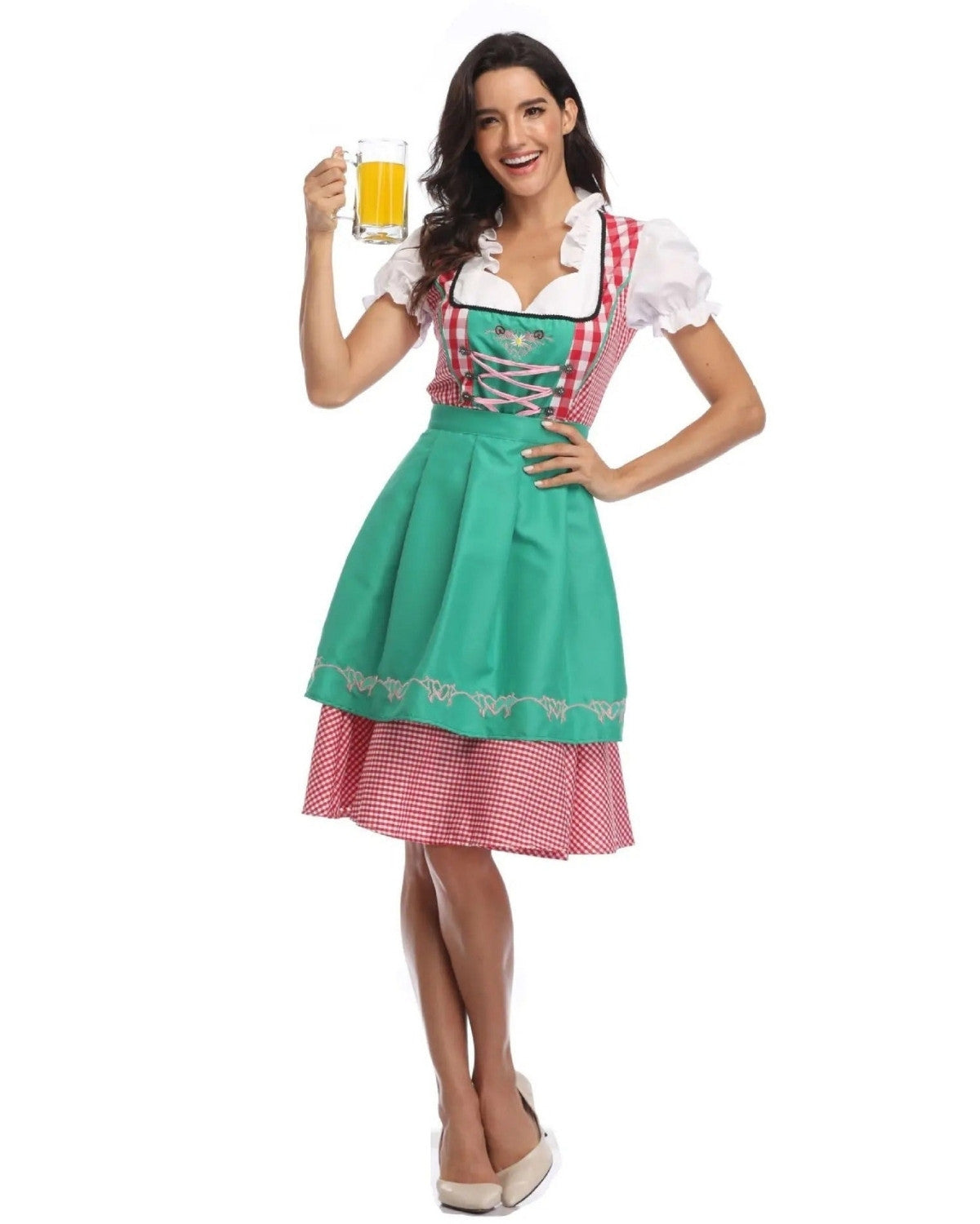 Traditionele Oktoberfest outfit met dirndl en lederhosen – Dames