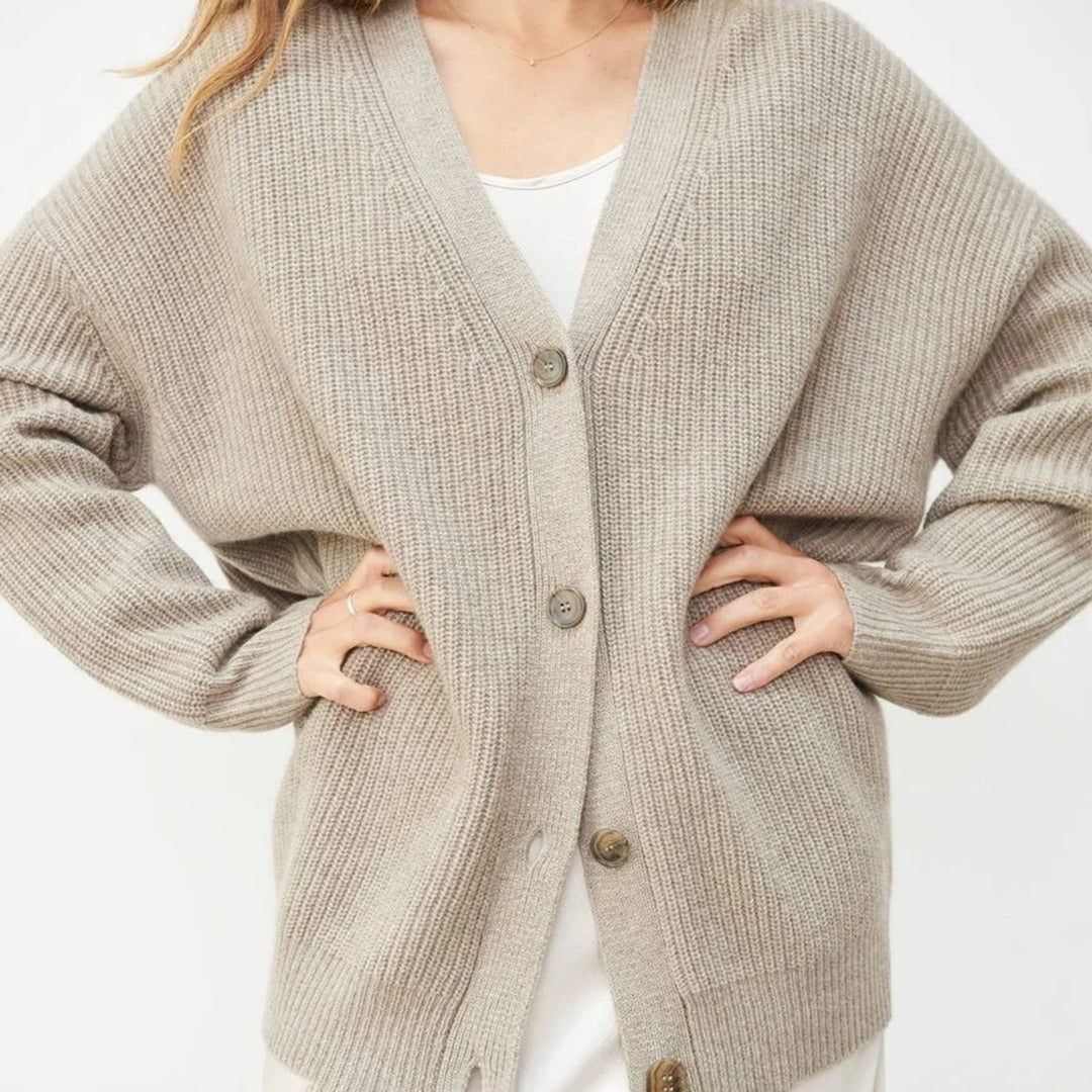 Oversized cocoon vest van zacht stof voor de herfst – Dames