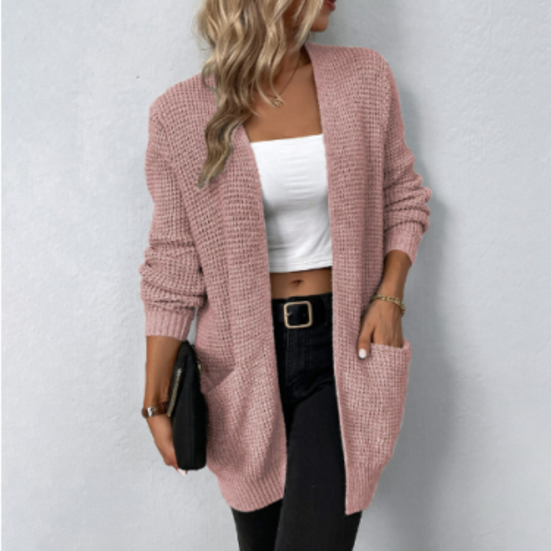 Lange cardigan met tijdloze elegantie – Dames