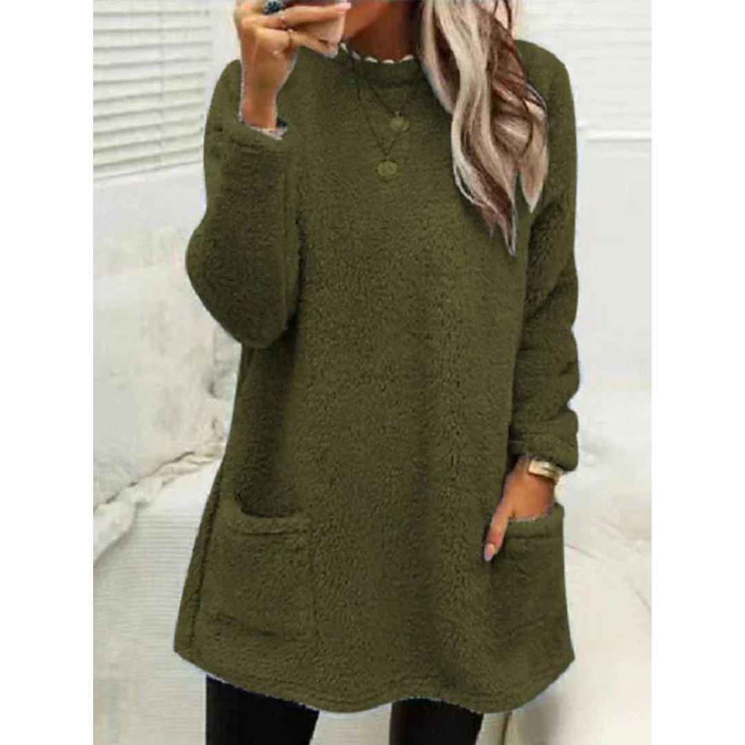 Comfortabele oversized herfsttrui met casual pasvorm – Dames
