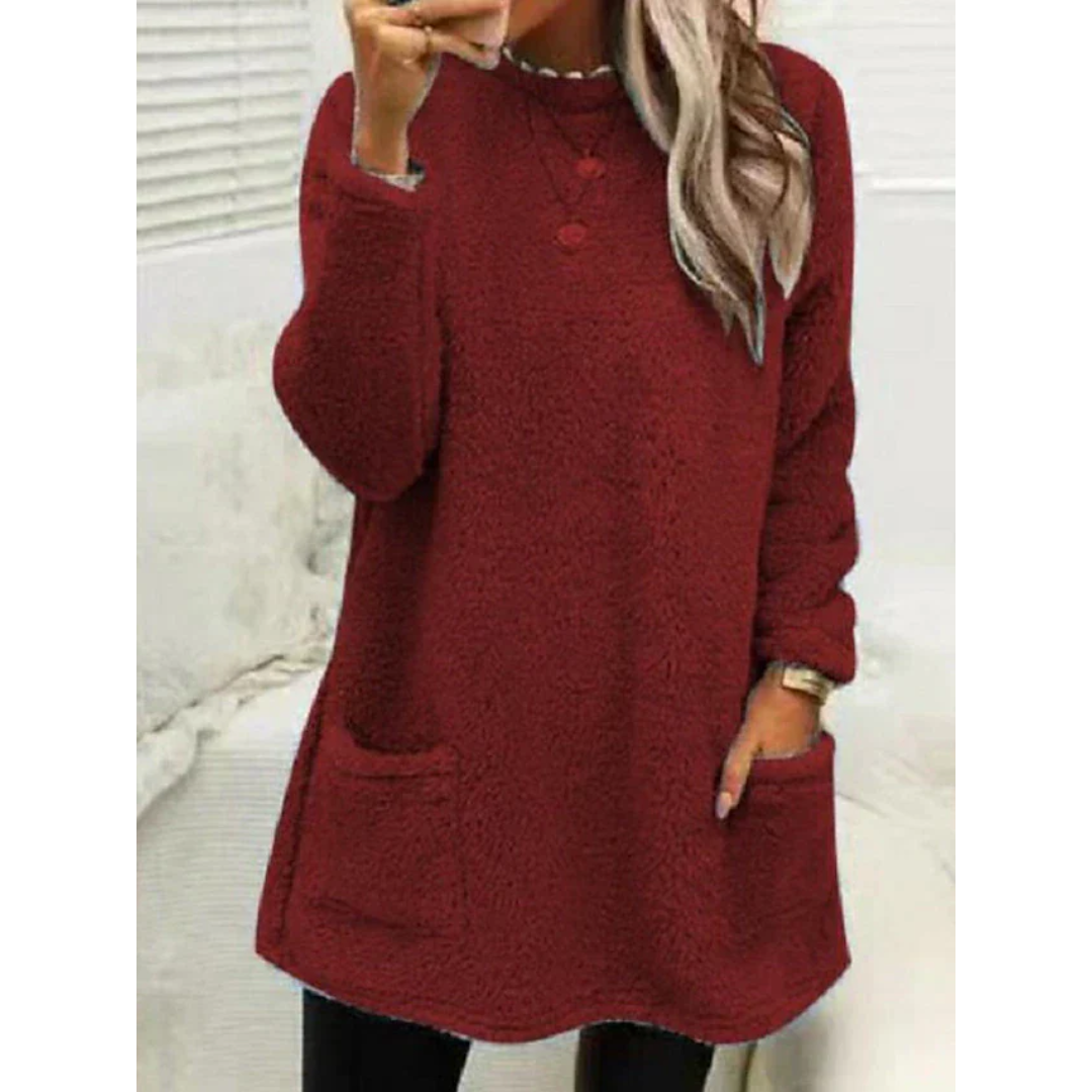 Comfortabele oversized herfsttrui met casual pasvorm – Dames