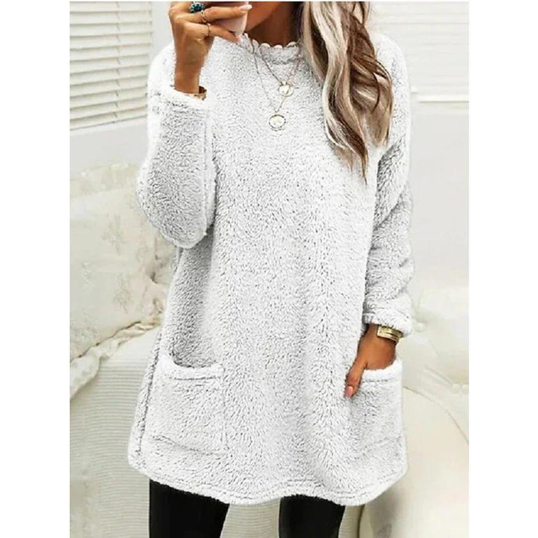 Comfortabele oversized herfsttrui met casual pasvorm – Dames