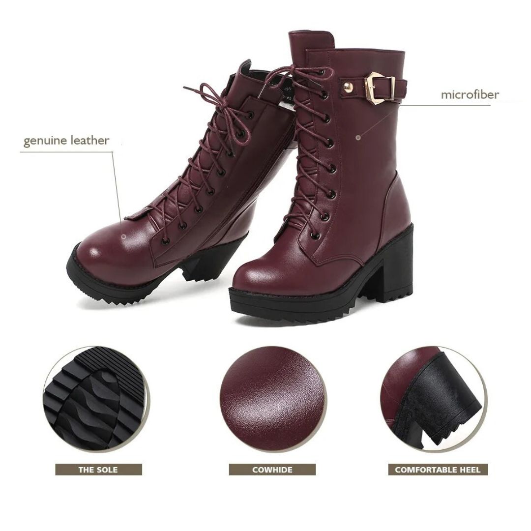 Comfortabele winterlaarzen met fleecevoering en antislipzool – Dames