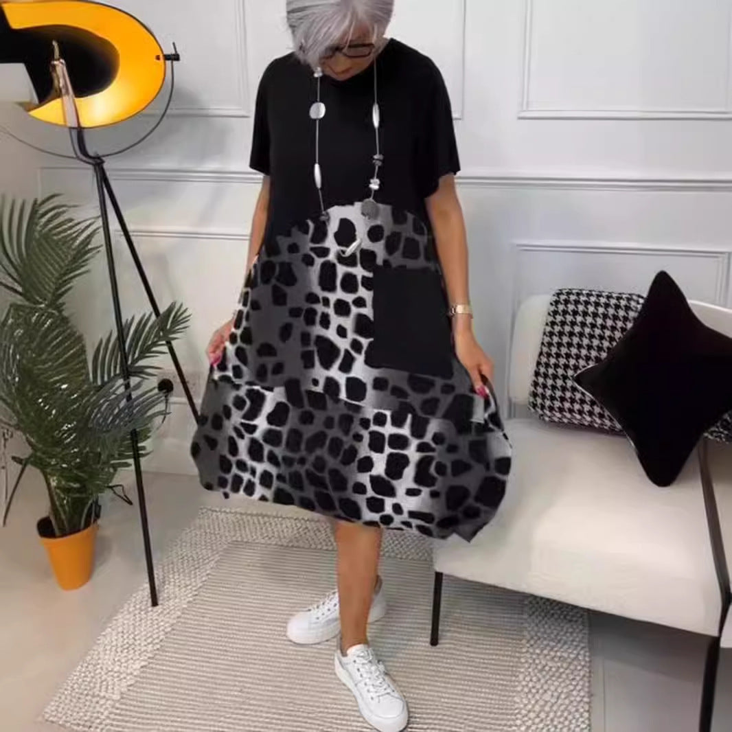 Stijlvolle midi-jurk van zachte stof – Dames