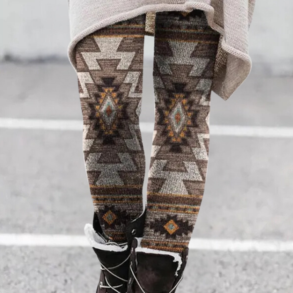 Stijlvolle rekbare legging met hoge taille – Dames