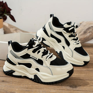 Trendy sneakers met hoge zool en comfortabele pasvorm – Dames