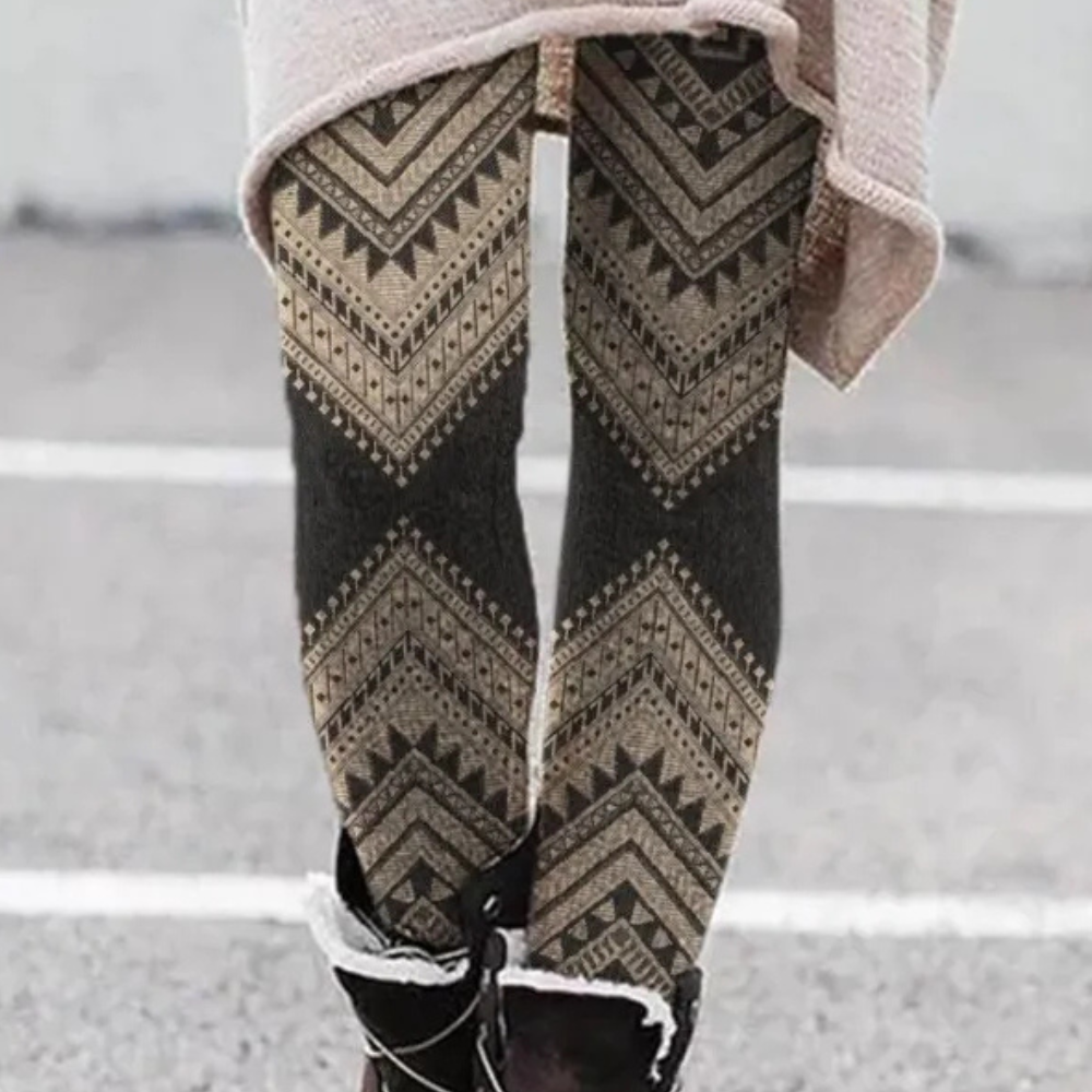 Stijlvolle rekbare legging met hoge taille – Dames