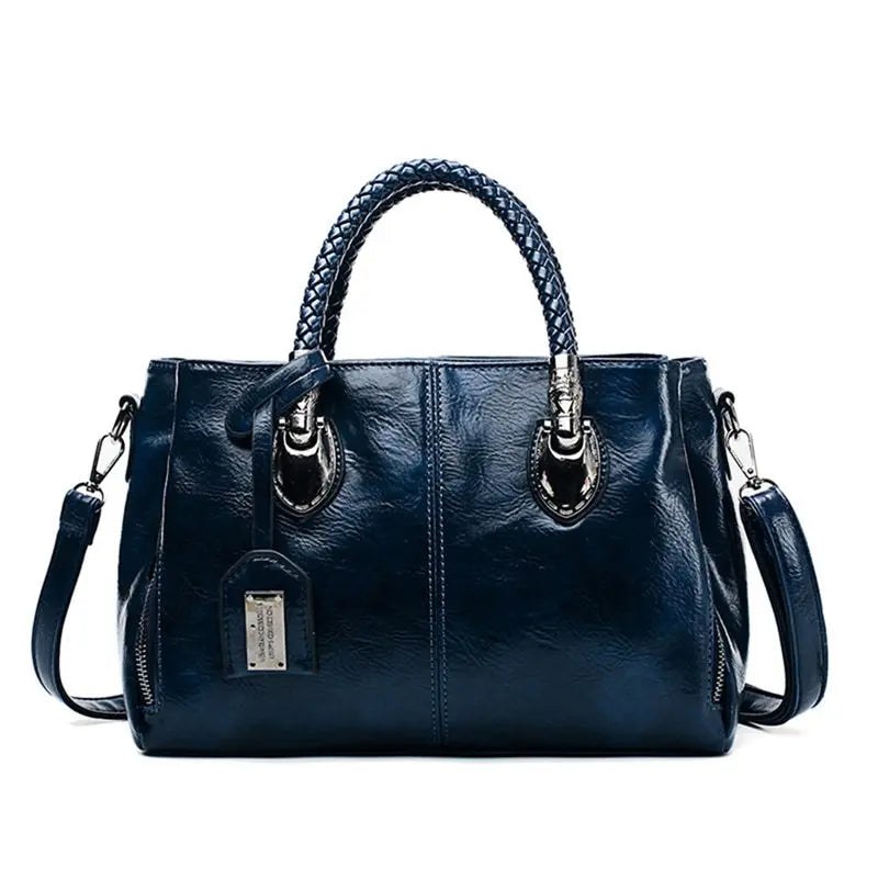 Luxe leren schoudertas met tijdloos en ruim design – Dames