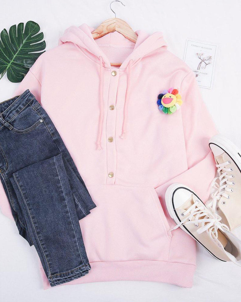 Comfortabele hoodie voor herfst met relaxte pasvorm – Dames