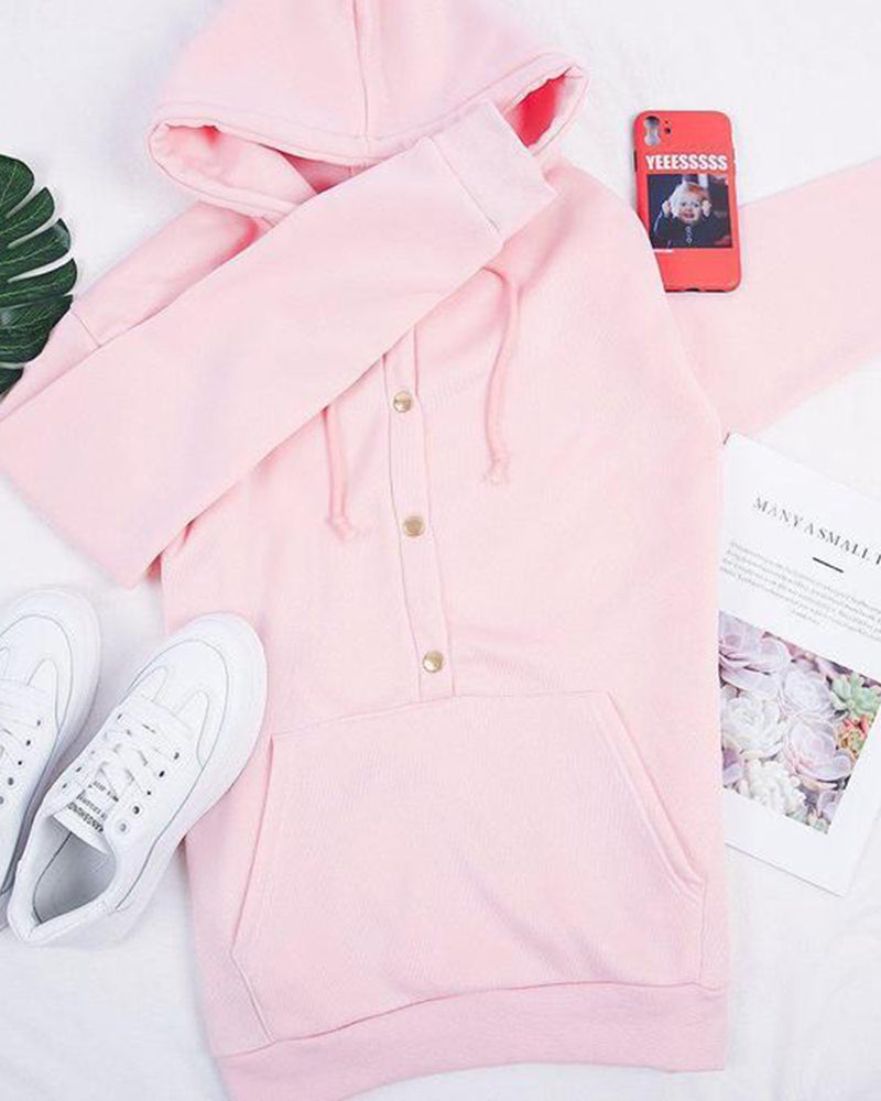 Comfortabele hoodie voor herfst met relaxte pasvorm – Dames