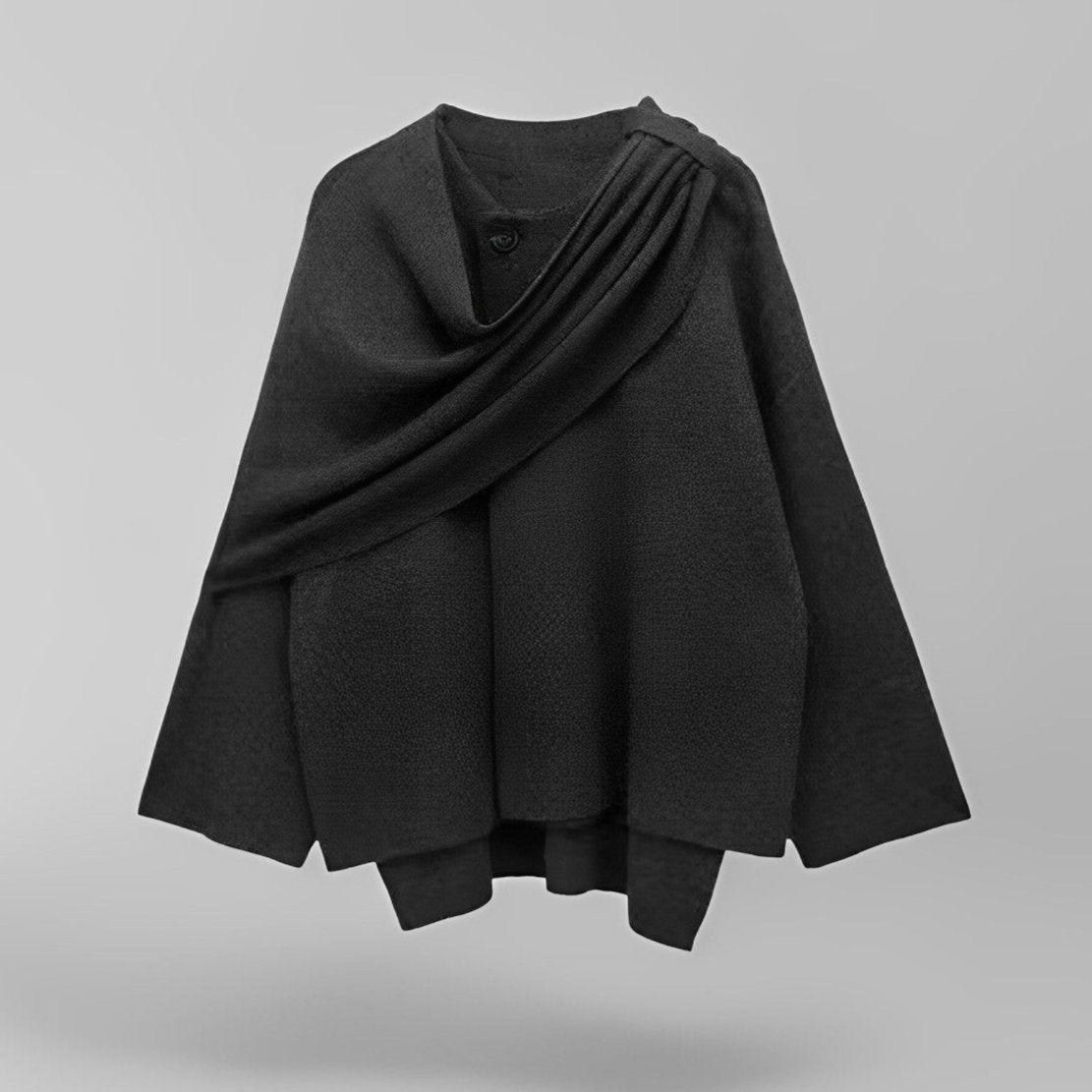 Elegante cape mantel in minimalistisch design – Dames
