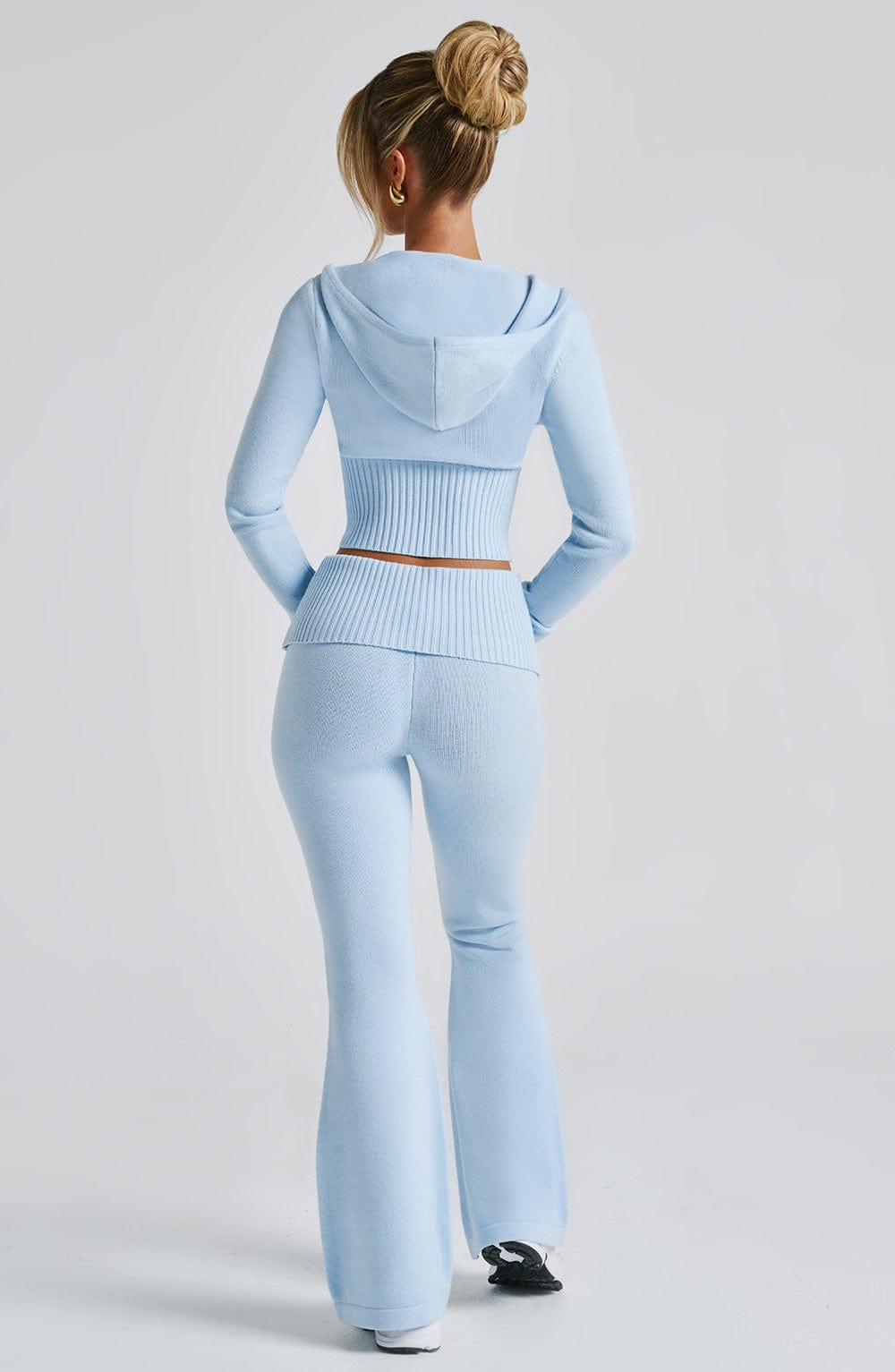 Comfortabele set van warme stof met rits - Dames