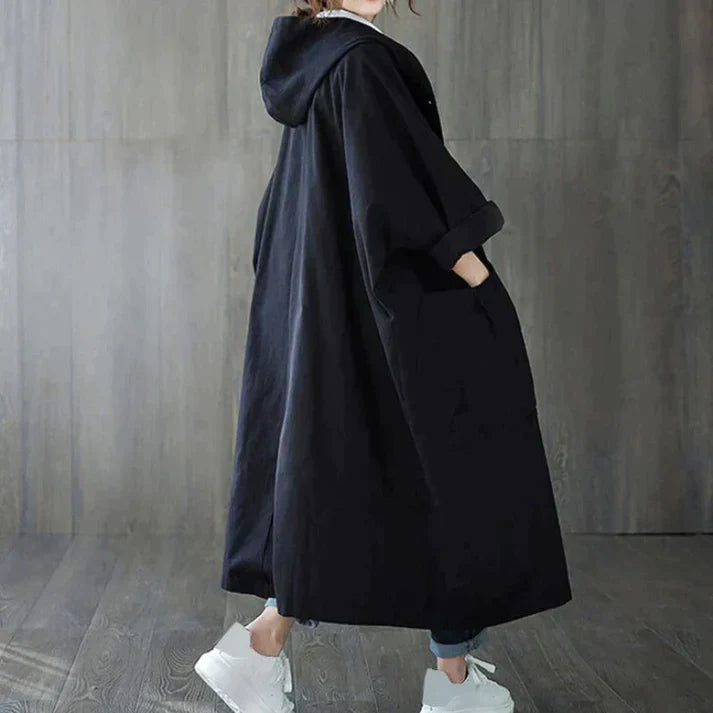 Oversized trenchcoat voor de herfst met waterafstotende afwerking – Dames