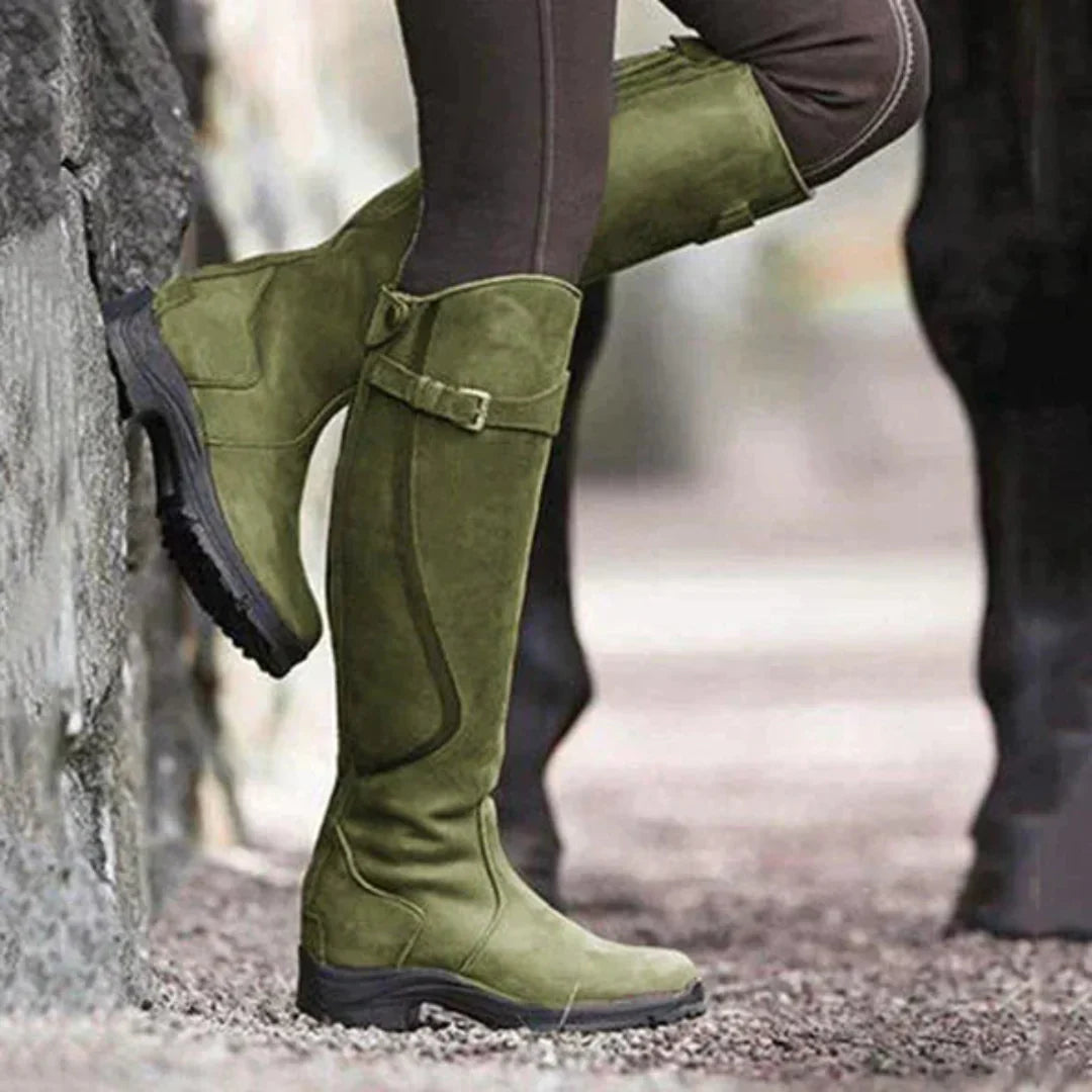 Elegante waterdichte laarzen met hoge schacht en comfortabele zool – Dames