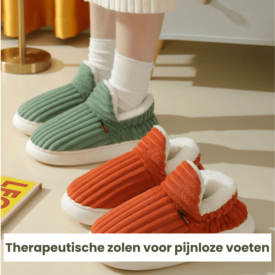 Warme fleece pantoffels met zachte voering en therapeutisch comfort – Dames