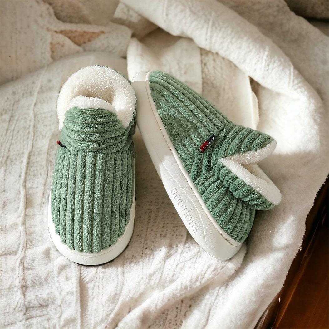 Warme fleece pantoffels met zachte voering en therapeutisch comfort – Dames
