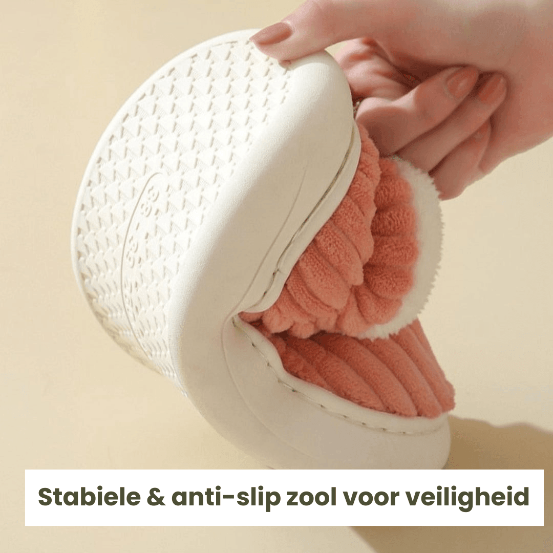 Warme fleece pantoffels met zachte voering en therapeutisch comfort – Dames