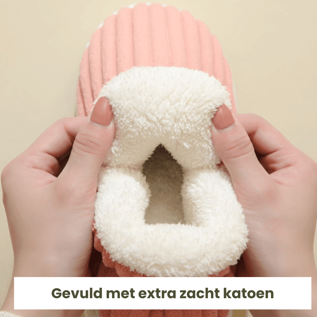 Warme fleece pantoffels met zachte voering en therapeutisch comfort – Dames