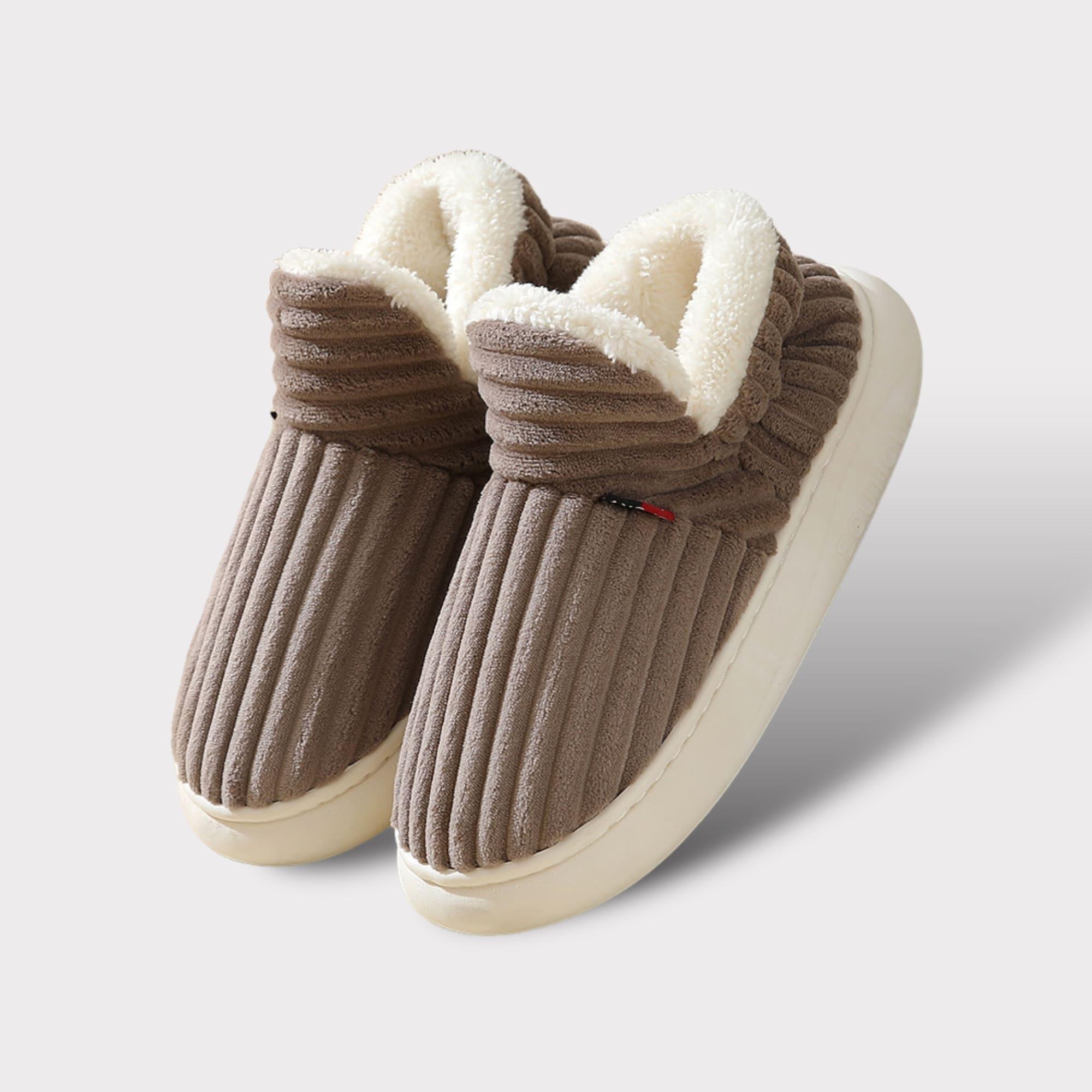 Warme fleece pantoffels met zachte voering en therapeutisch comfort – Dames