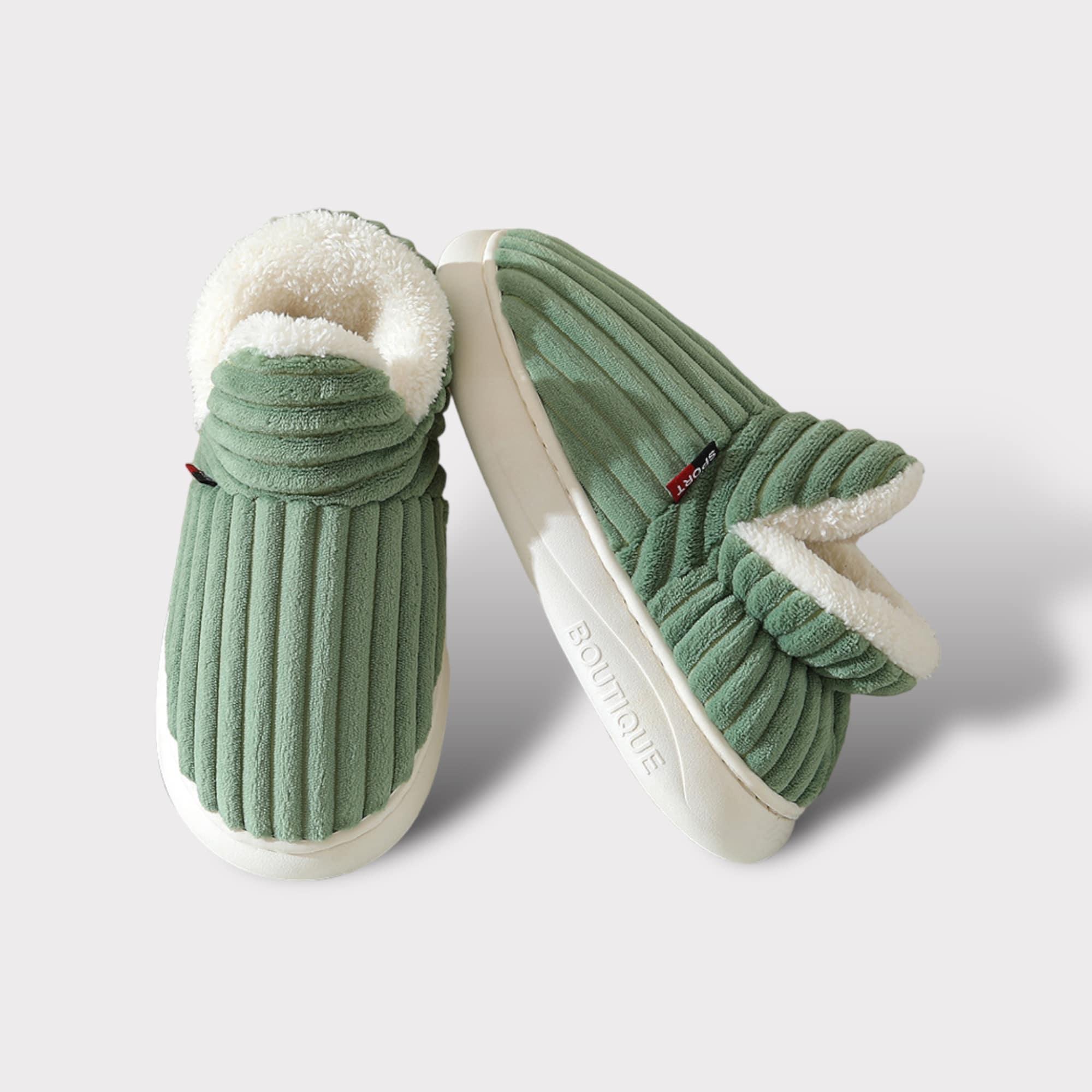 Warme fleece pantoffels met zachte voering en therapeutisch comfort – Dames