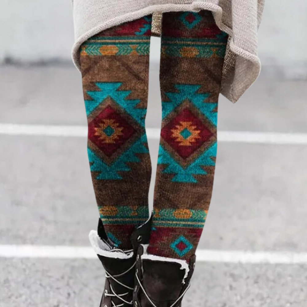 Stijlvolle rekbare legging met hoge taille – Dames