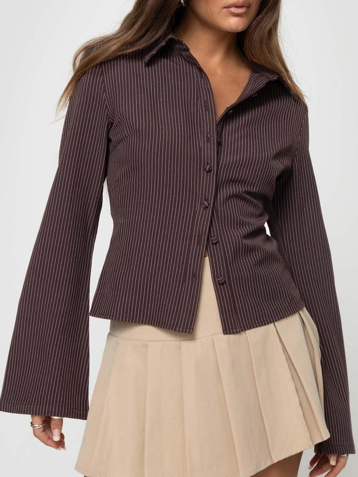 Elegante blouse met lange mouwen - Dames