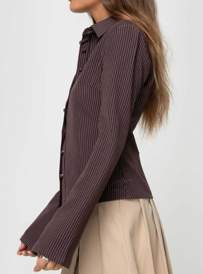 Elegante blouse met lange mouwen - Dames