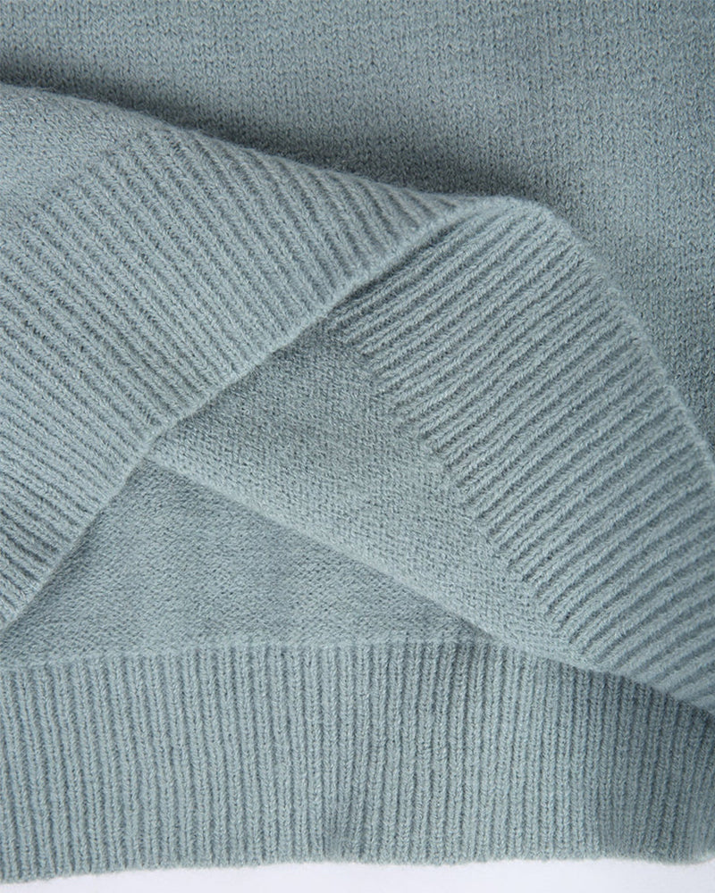 Elegante Scandinavische gebreide wintertrui van zachte stof – Dames