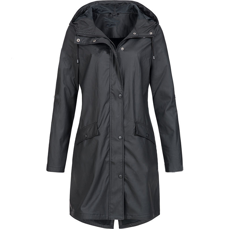 Stijlvolle regen trenchcoat voor de herfst met elegante pasvorm – Dames