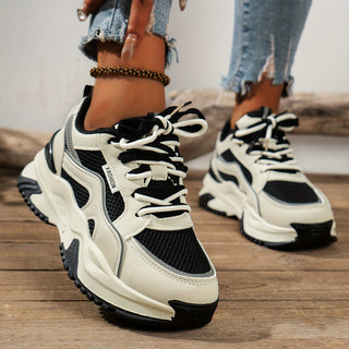 Trendy sneakers met hoge zool en comfortabele pasvorm – Dames