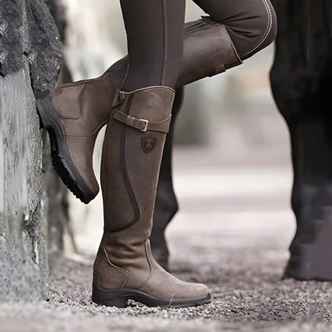 Elegante waterdichte laarzen met hoge schacht en comfortabele zool – Dames
