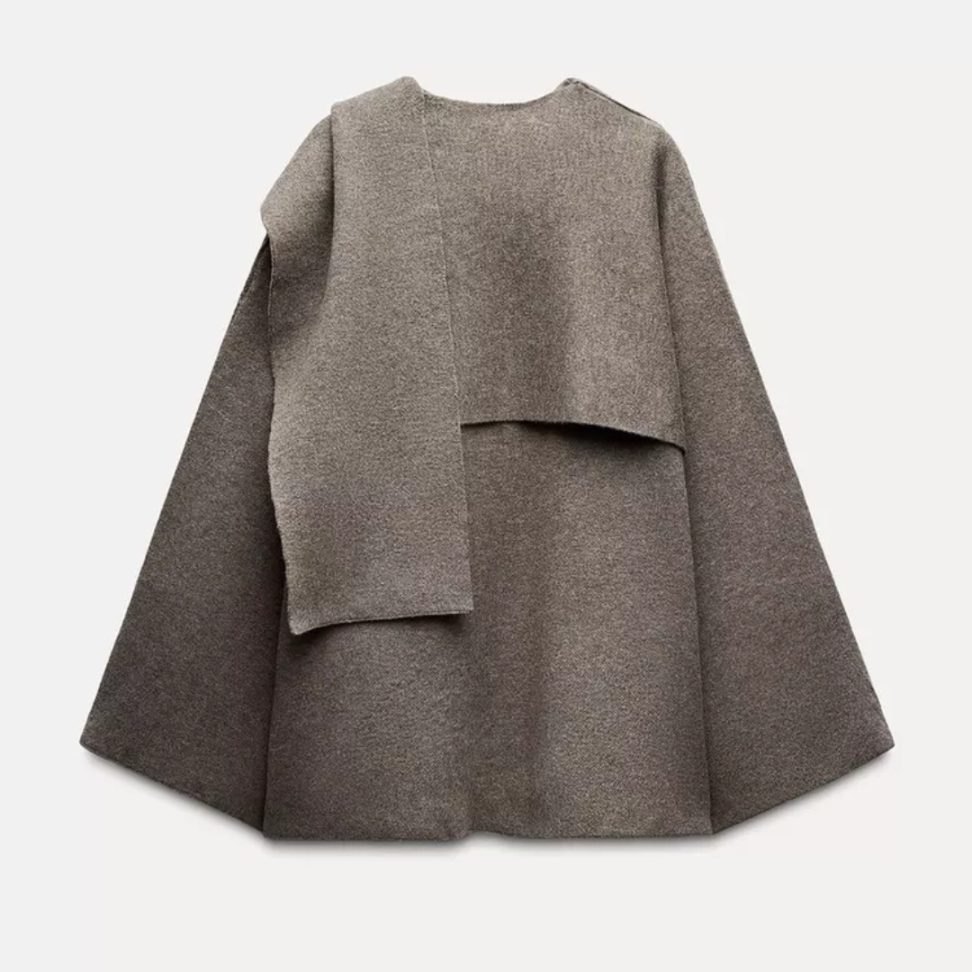 Elegante cape mantel in minimalistisch design – Dames