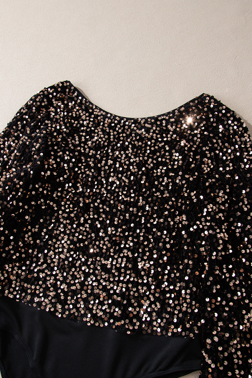 Verleidelijke bodysuit van polyester met pailletten voor de zomer – Dames
