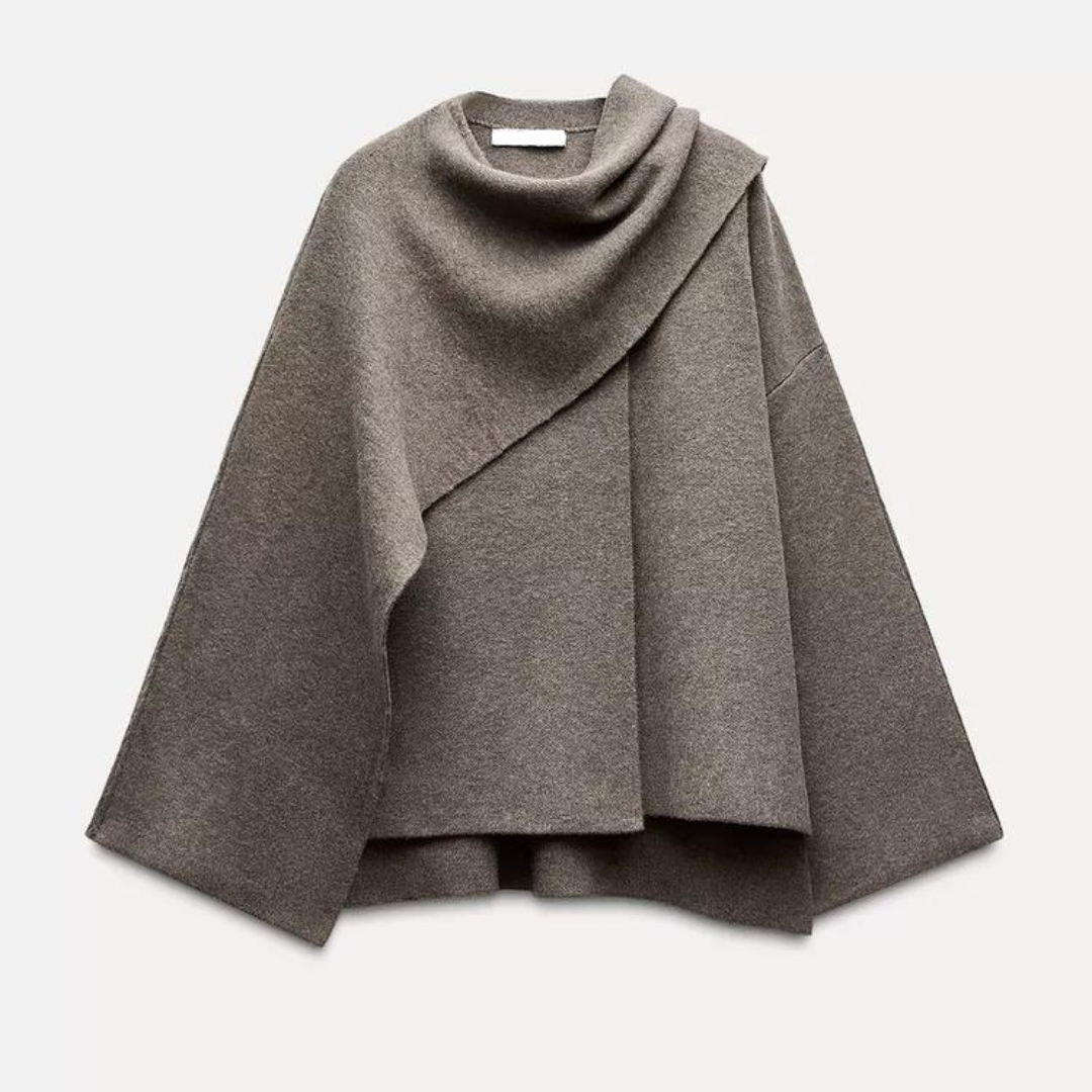 Elegante cape mantel in minimalistisch design – Dames