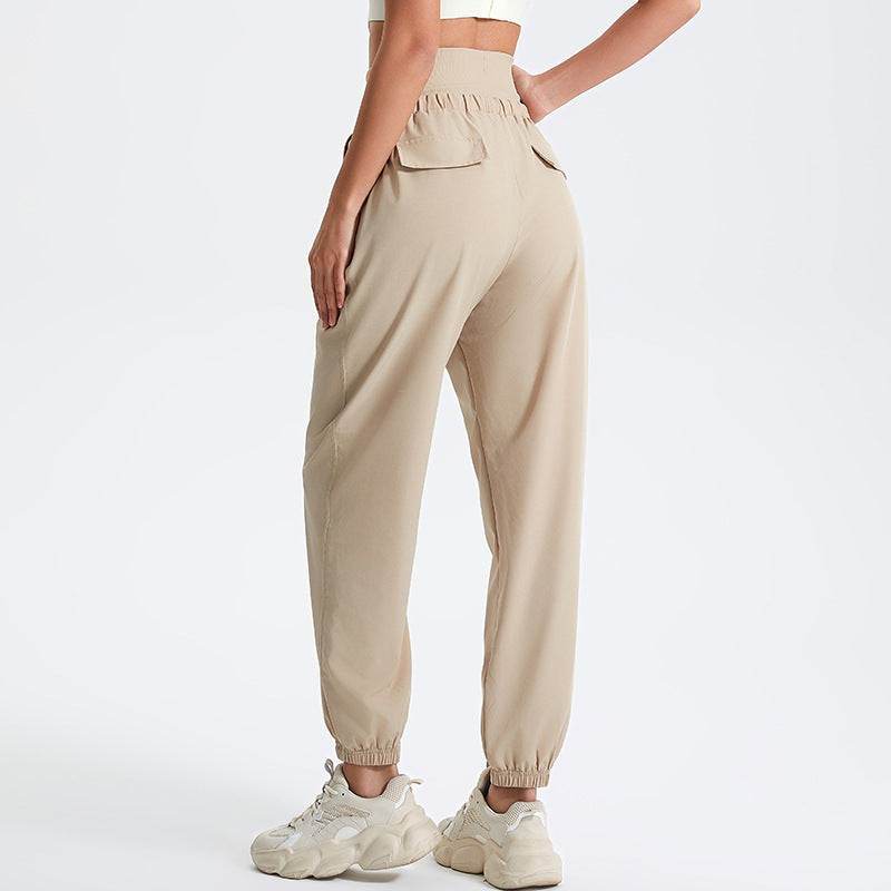 Comfortabele joggingbroek voor de herfst met hoge taille en steekzakken – Dames