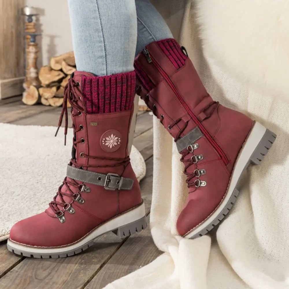 Comfortabele orthopedische outdoor laarzen met stevige gripzool – Dames