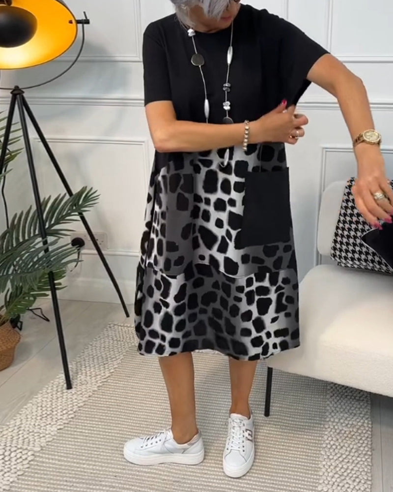 Stijlvolle midi-jurk van zachte stof – Dames