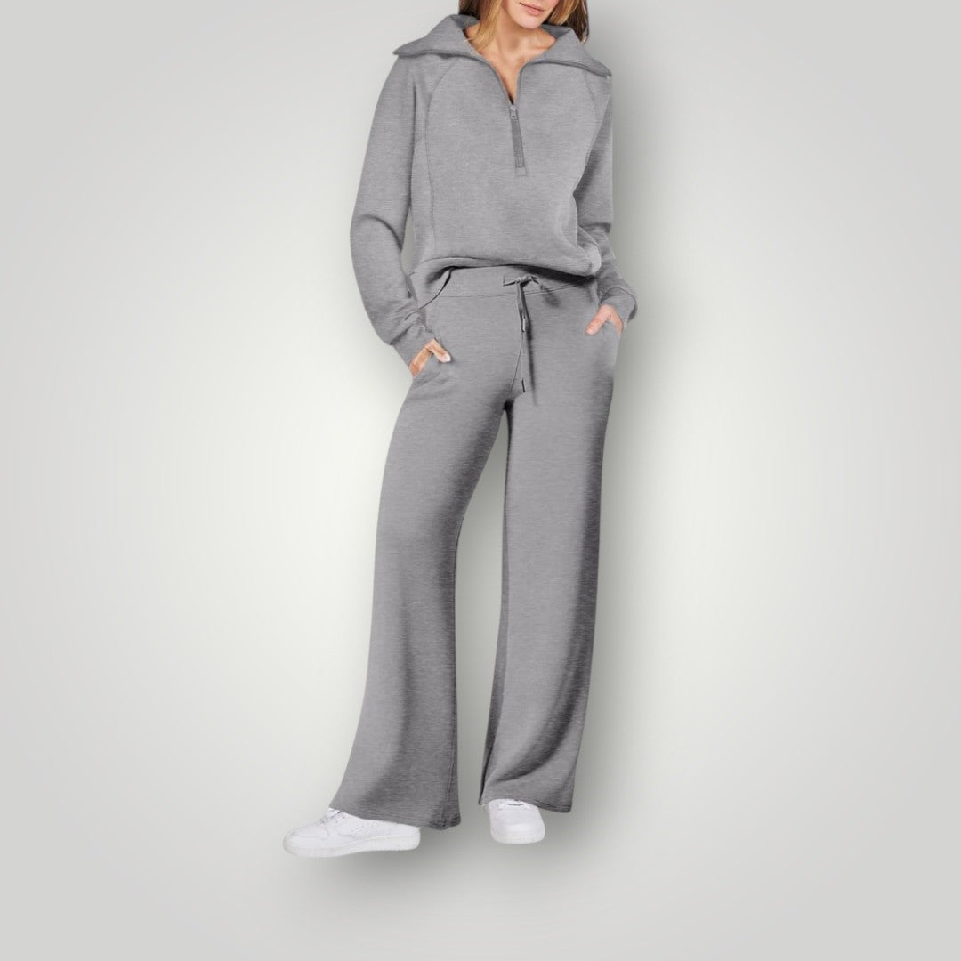 Comfortabele loungewear set van zachte stof met tijdloze stijl – Dames