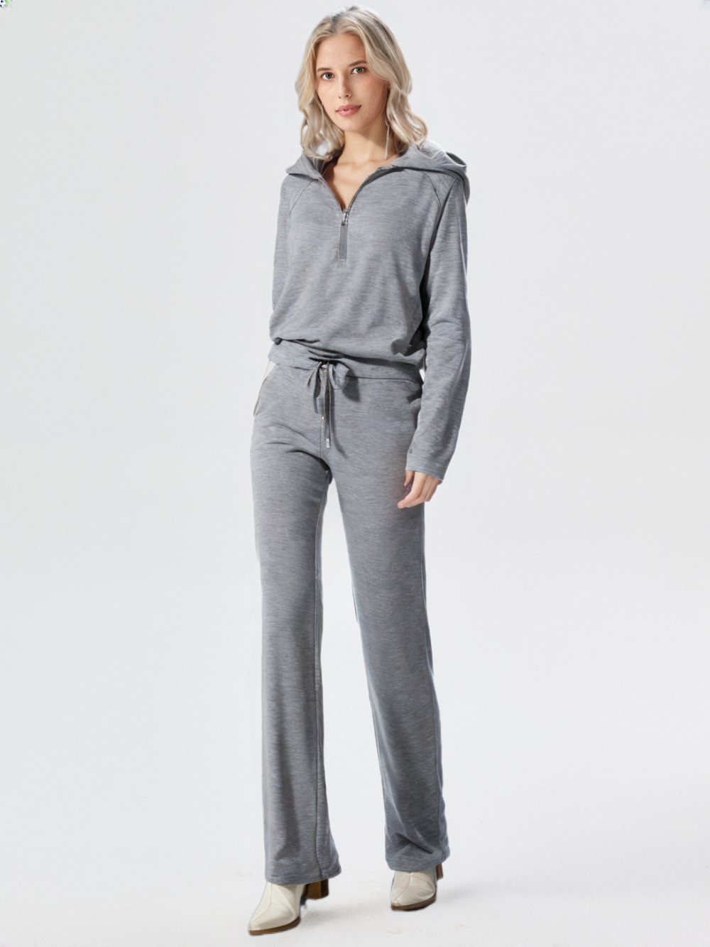 Comfortabele loungewear herfst set met minimalistisch ontwerp – Dames