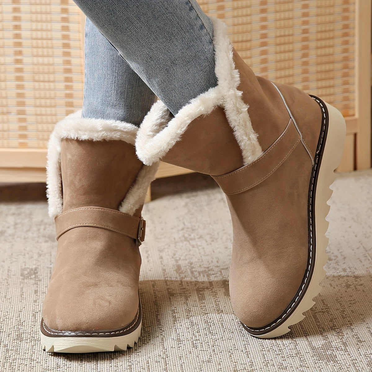 Comfortabele sneeuwlaarzen met warme voering en stevige zool – Dames