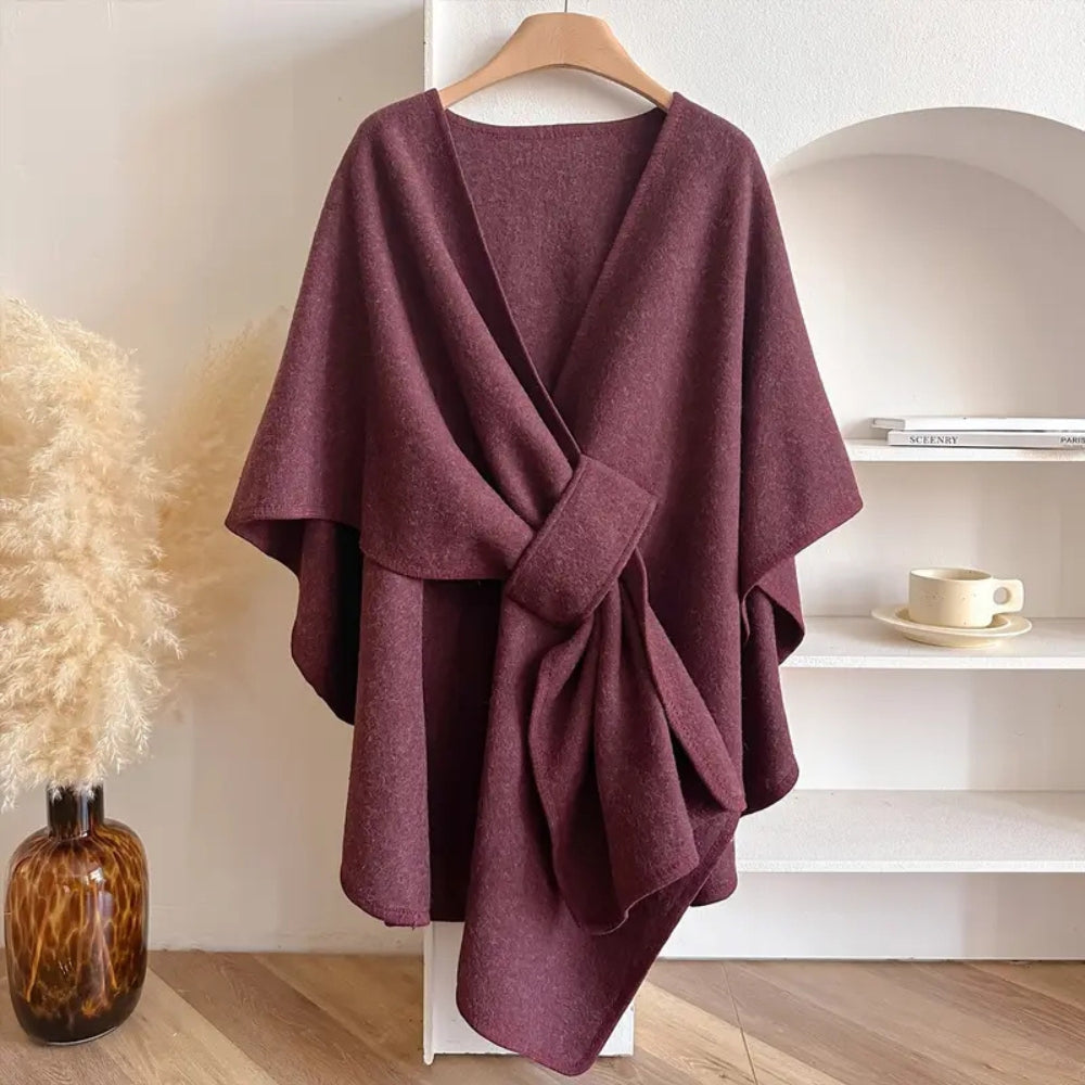 Elegante sjaaljas met winddichte microvezelmix – Dames