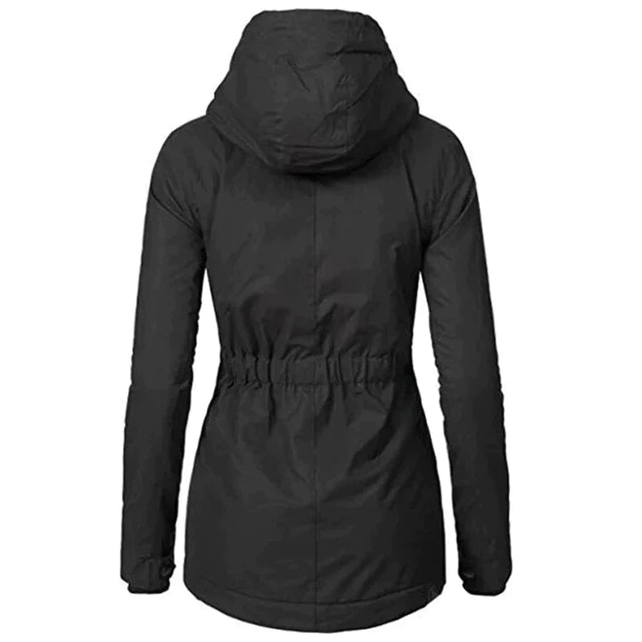Lange winterjas met tijdloze elegante pasvorm – Dames