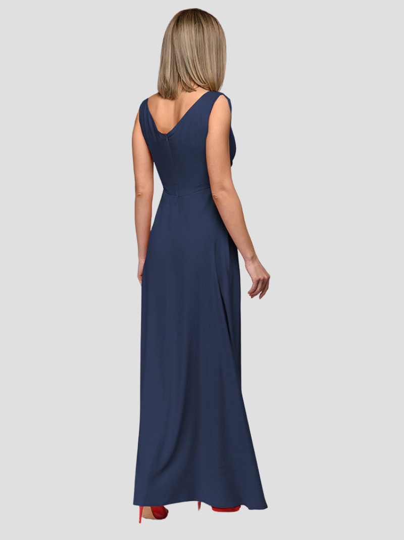 Amalia | Elegante Maxi-Jurk Met V-Hals Voor Feestelijke Gelegenheden