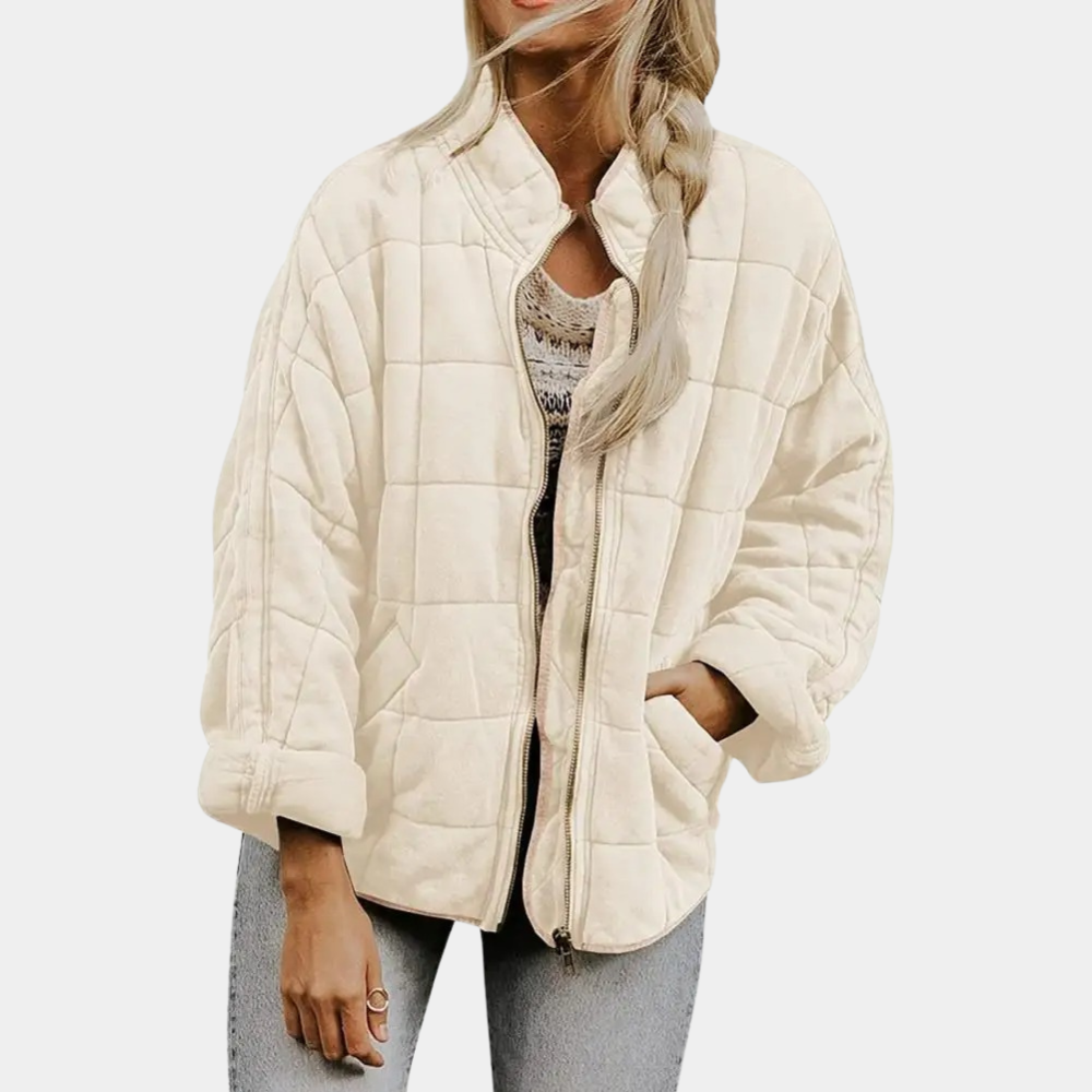 Elegante herfst tussenjas van zacht materiaal met tijdloos design – Dames