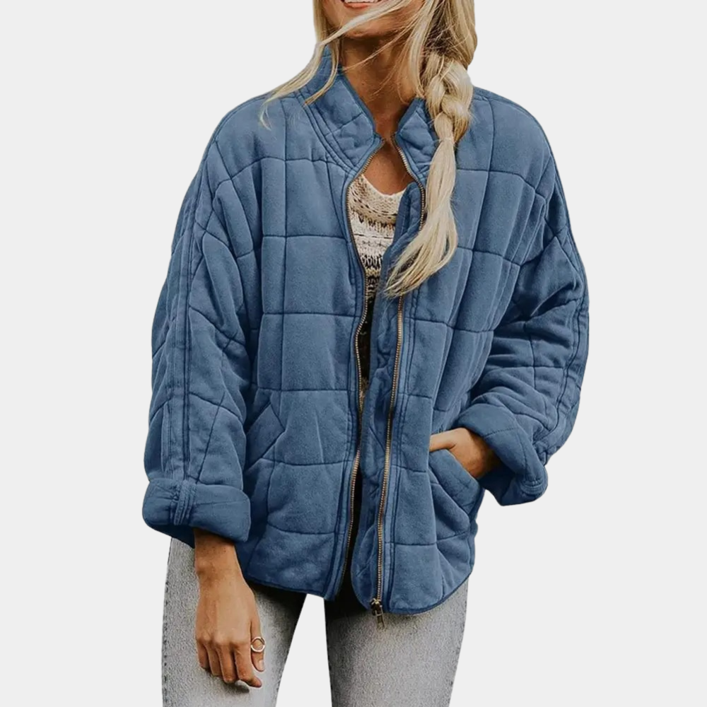 Elegante herfst tussenjas van zacht materiaal met tijdloos design – Dames