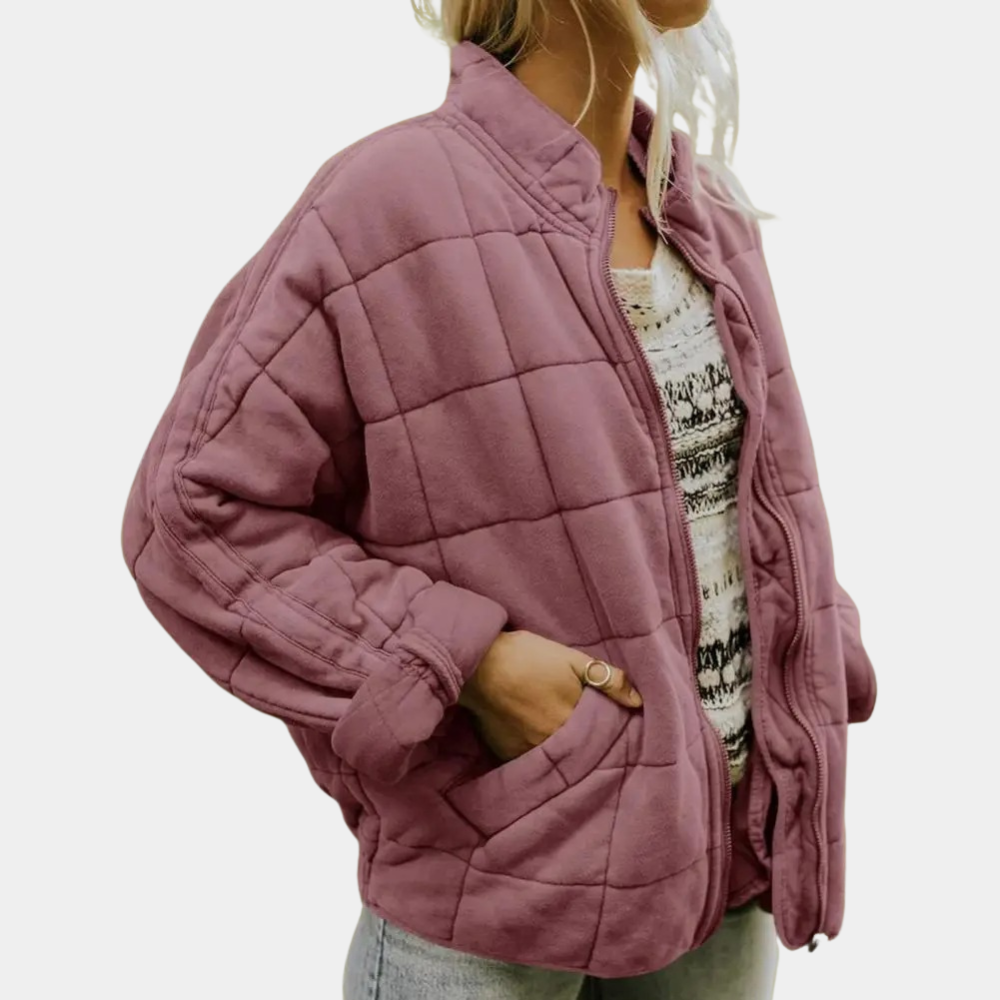 Elegante herfst tussenjas van zacht materiaal met tijdloos design – Dames