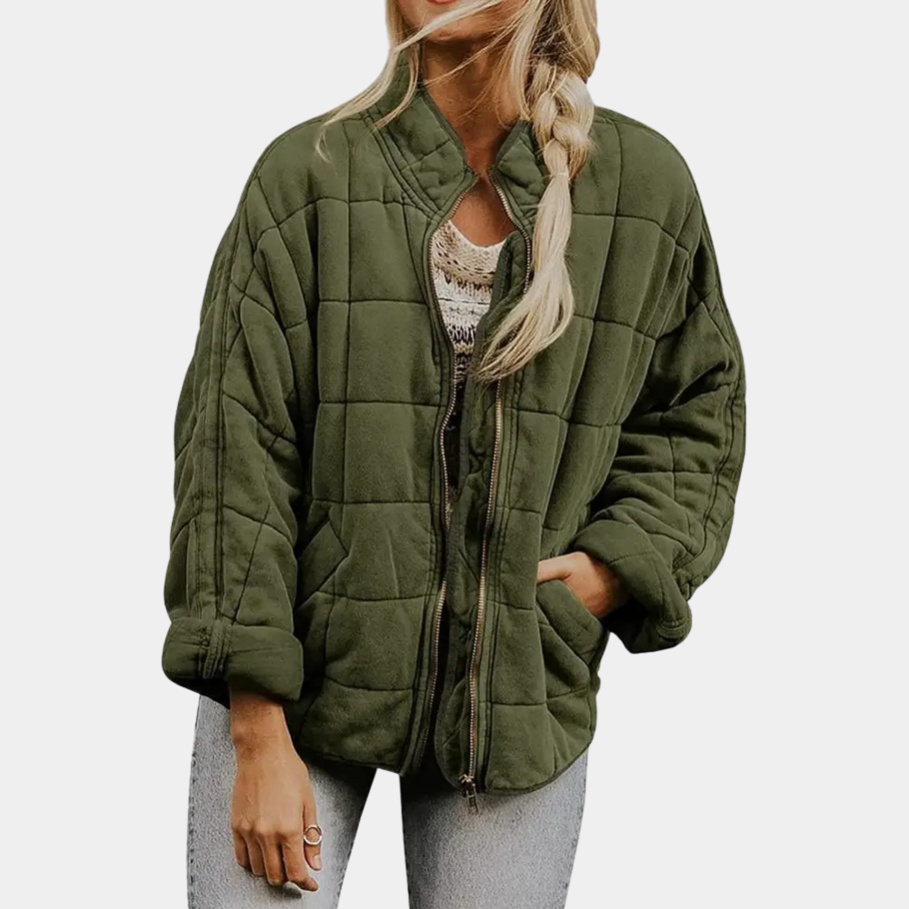 Elegante herfst tussenjas van zacht materiaal met tijdloos design – Dames